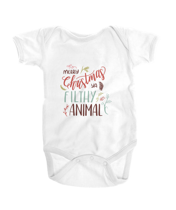 Merry Christmas Ya Filthy Animal - Kids - wittleones