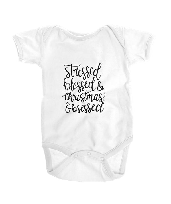 Stressed Blessed And Christmas Obsessed - Kids - wittleones
