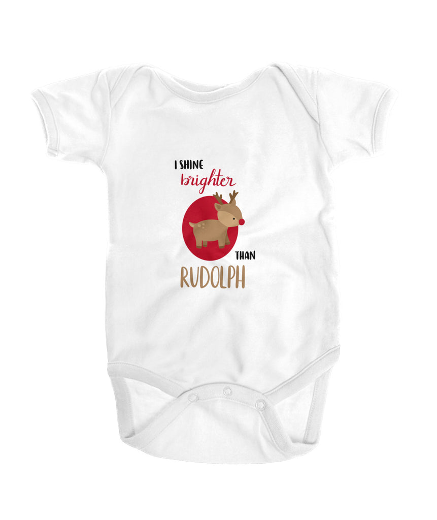 I Shine Brighter Rudolph - Kids - wittleones